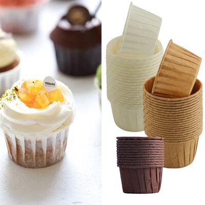 推荐50/100pcs/pack Muffins Cup Paper Cupcake Wrappers Baking