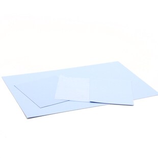 高韧性蓝色导热硅胶片材生产2W高导热系数带玻纤散热传热垫0.5mm