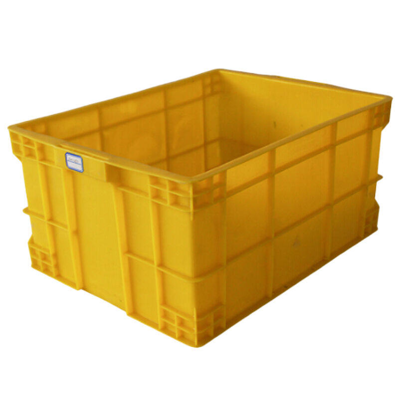 筑采周转箱长方形塑料箱物流箱整理箱塑胶箱箱外560X4T10X260黄色