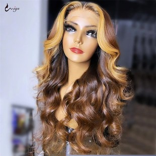 Wigs Lace Human 推荐 Hair Ginger Colored 13x4 Orange Front