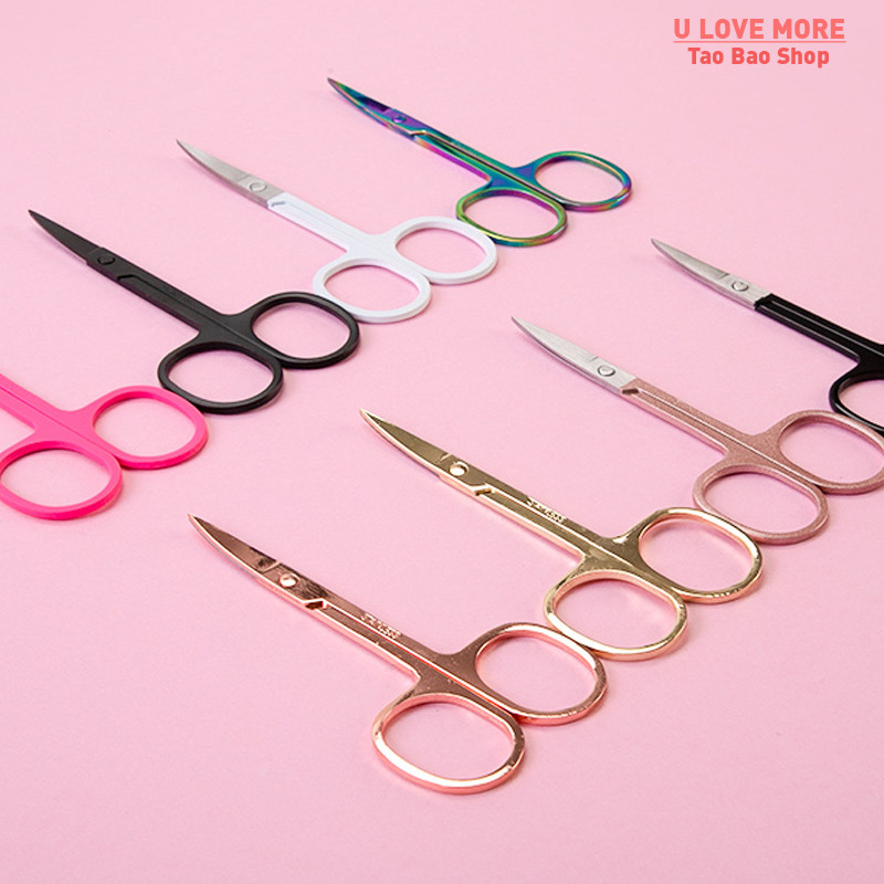 推荐Eyebrow Scissors Curved Blade Professional Stainless Ste