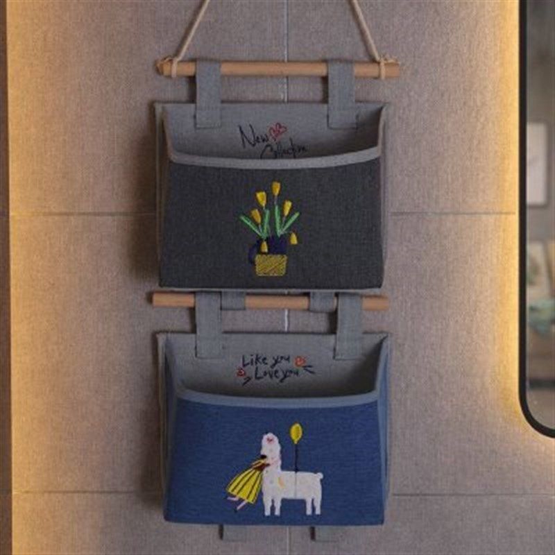 墙挂式可爱布艺收纳袋 悬挂式卫生间纸巾挂袋门后床头墙上储物袋,收纳整理,收纳挂袋,淘宝优惠券,粉丝福利购,淘宝优惠卷