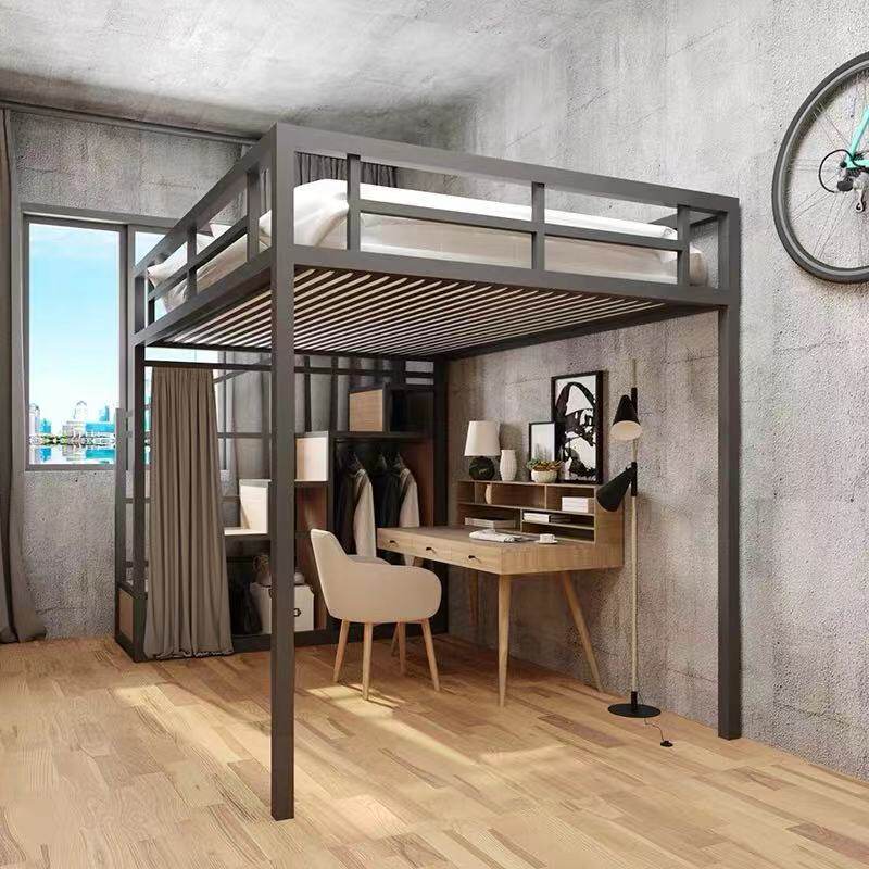 新品高架床上层下空上下铺铁架床多功能楼L阁式床复式二楼床公寓