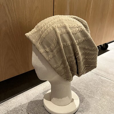 坐月子帽子产后春秋宽松夏季薄款空调房透气时尚外出堆堆包头帽子
