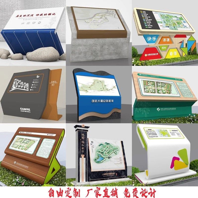 导览图户外斜面导视牌楼层索引牌商场公园导视牌地产景区平面DL