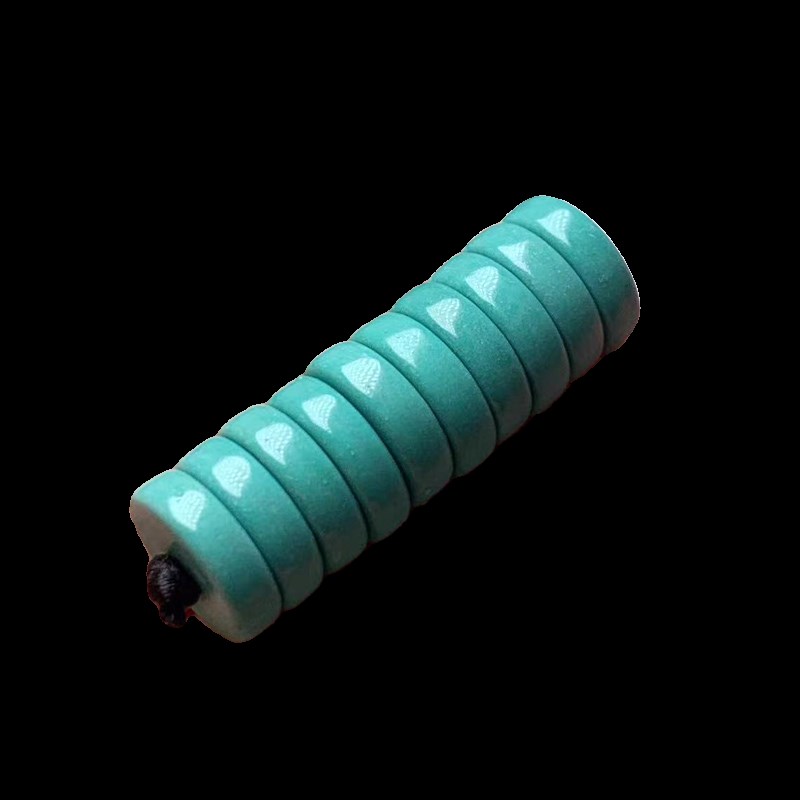现货天然原矿绿松石m隔片隔珠散珠手串配珠垫片文玩饰品配饰配件
