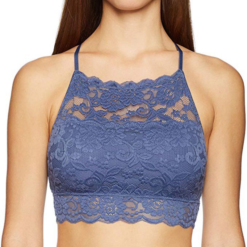 推荐Fashion New Women Bra Lace Splice Soft Breathable Perspe