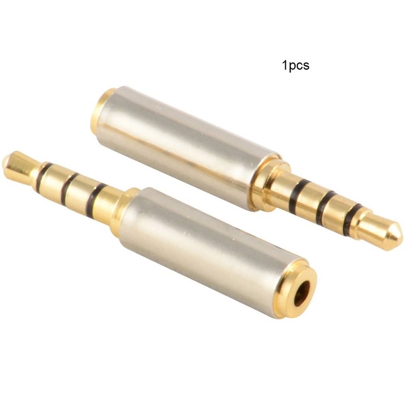Exquisitely Designed Durable Gold 3.5mm Male to 2.5mm Femal