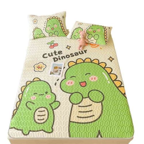 加厚天然冰丝乳胶凉席三件套夏季少儿可水洗学生宿舍单人空调席子