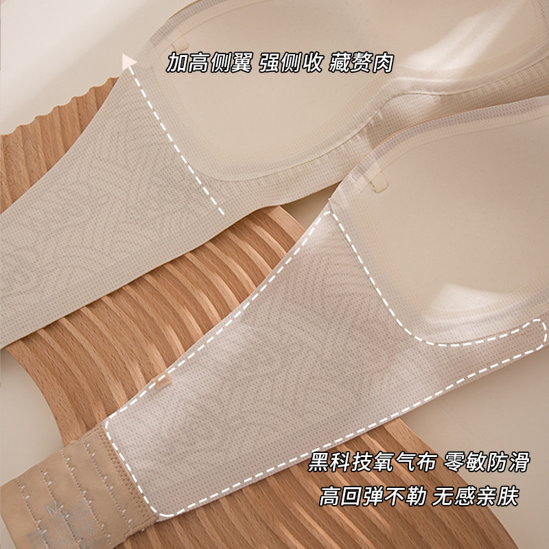 一片式小胸抹胸内衣女夏天薄款无肩带防滑聚拢防掉夏季裹胸罩