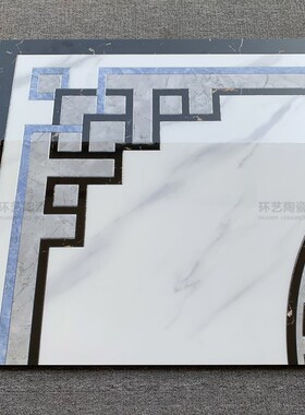 客厅地拼花瓷砖800x800w新中式餐厅拼图地砖过道玄关地毯花抛晶砖