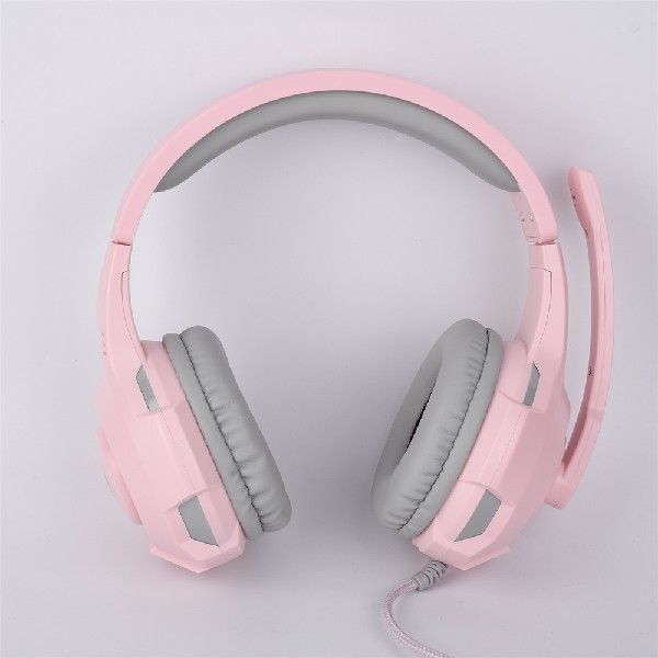 推荐A11 Pink Professional Wired Gaming Headphones Gamer Head