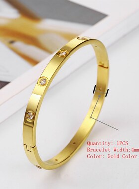 小众高货Classic Gold Bracelets for Women Men Jewelry Gifts S