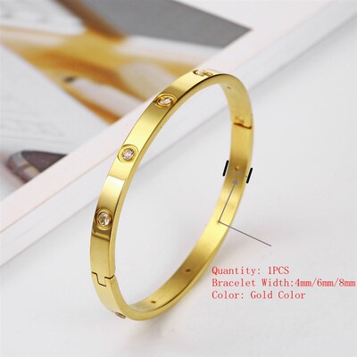 小众高货Classic Gold Bracelets for Women Men Jewelry Gifts S