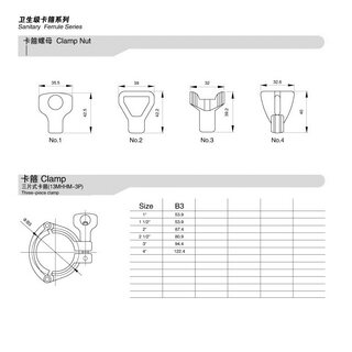 急速发货304重型不锈钢快装三节卡箍卫生级法兰卡扣固定抱箍钢管