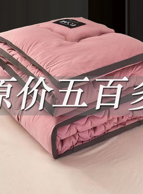 全棉被芯丝棉被子冬被加厚保暖双人8斤七孔太空被单人宿舍纤维被
