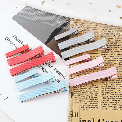 推荐12PCS 3/5/6cm Basic DIY Hair Clips Colorful Simple Hairp