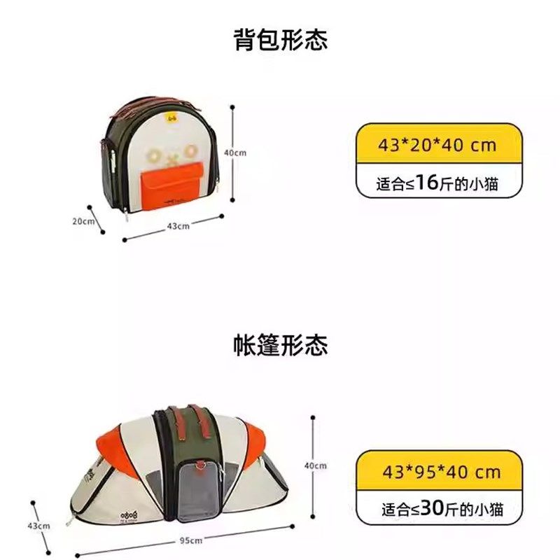 咕噜宠物猫包外出便携宠物帐篷包大空间猫咪双肩猫背包透气露营,宠物/宠物食品及用品,背包/箱包,淘宝优惠券,粉丝福利购,淘宝优惠卷