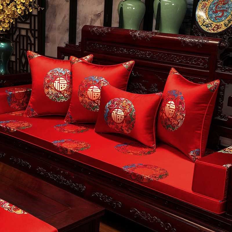 新款中式红木沙发垫坐垫实木家具木凳子茶桌椅垫茶椅座垫椅子垫子,居家布艺,椅垫,淘宝优惠券,粉丝福利购,淘宝优惠卷