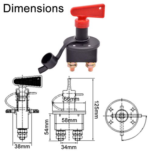 12V 24V DC Car Battery Isolator Disconnect Cut Off Kill Swit