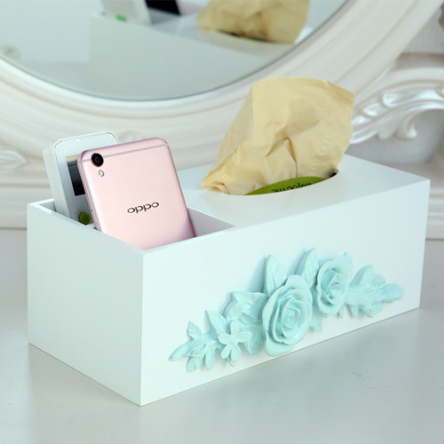 客厅家用纸巾盒轻奢风 茶几多功能餐巾纸抽纸盒遥控器收纳盒木质