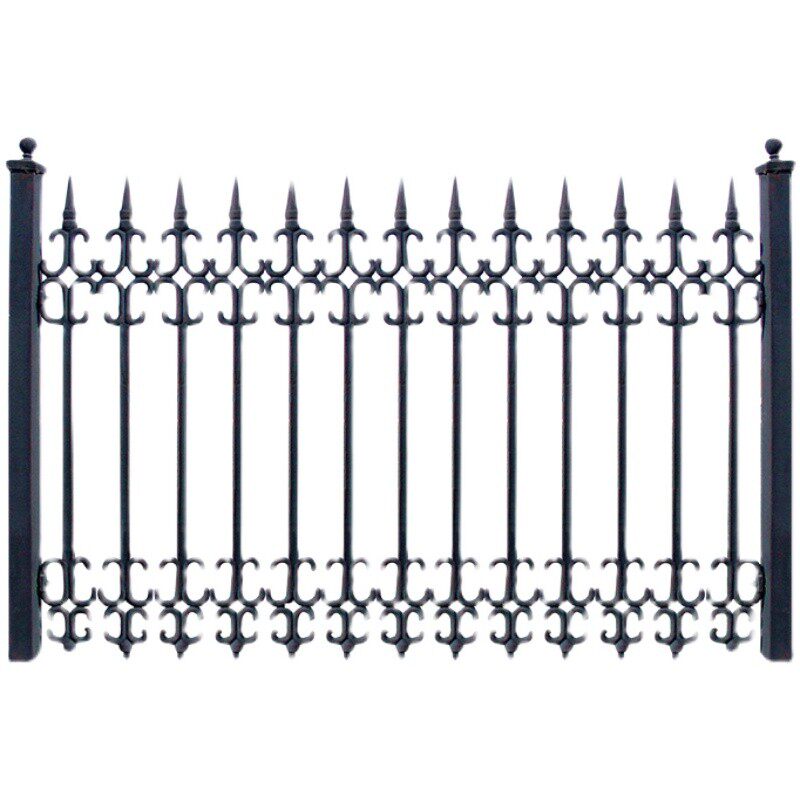 铁艺围栏球墨铸铁护栏玛钢花件锌钢别墅庭院围墙栏杆户外工厂栅栏