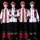 少数民族特色传统锡伯族成人男士 演出服舞台舞蹈服合唱表演服套装