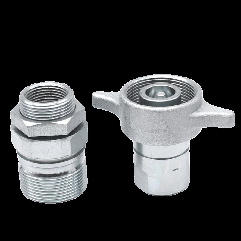 直销新品海沃倾卸车液压快速接头c螺纹锁紧式翻斗车液压油缸超高