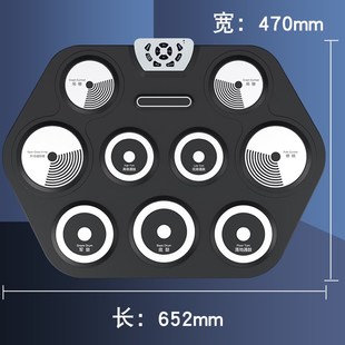 现货速发新型加大加厚鼓面手卷电子鼓架子鼓练手神器成人初学便携