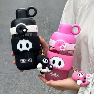 夏季新款水杯女生可爱大容量双饮儿童吸管杯子