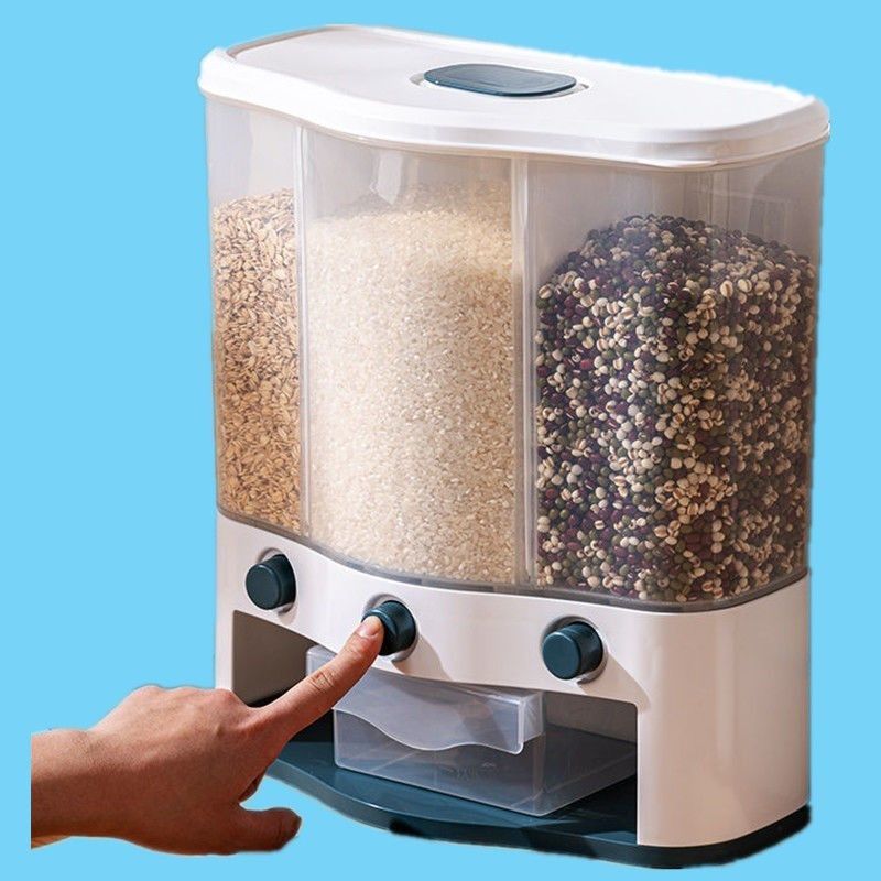 家用装米桶防潮防虫收纳分类五谷杂H粮罐计量储米箱多功能分格,家装主材,米桶,淘宝优惠券,粉丝福利购,淘宝优惠卷