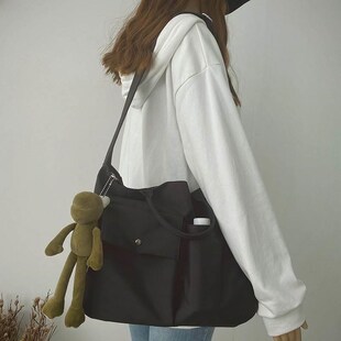 孕妇产检包包孕检资料收纳袋手提孕妈妈出门大容量防水斜跨帆布包