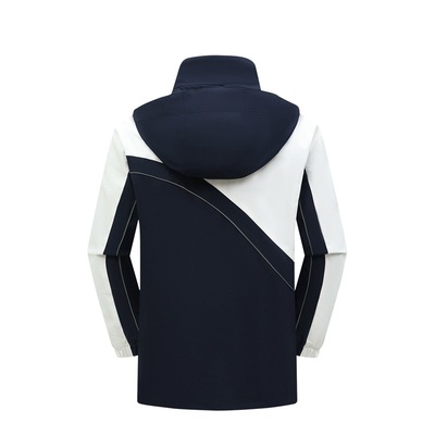 深圳校服冲锋衣中学生初中生高中男女秋冬K季班服外套防水防风加