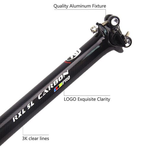 Post Bicycle-Seat Carbon MTB Cycling 3K Gloss SL Black RXL 3