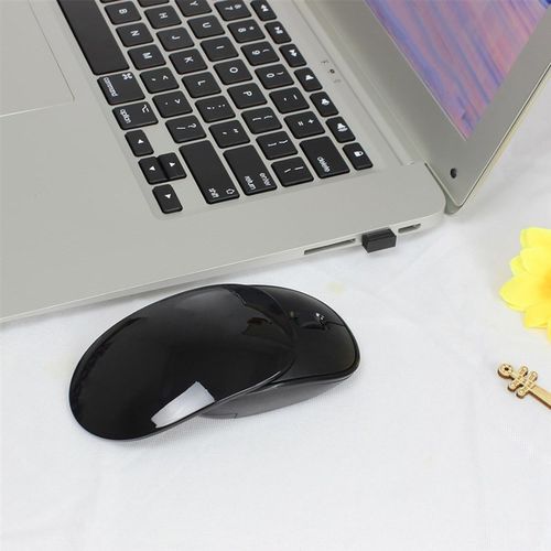 Portable 2.4GHz Wireless Mouse 2400DPI 4 Buttons Mute Mouse