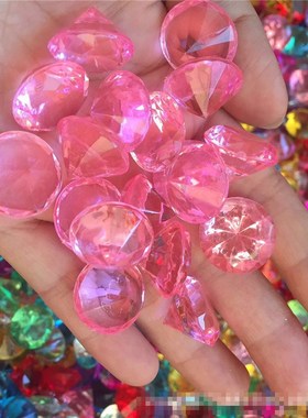 20MM Faux Diamond Jewels Treasure Chest Pirate Acrylic Cryst