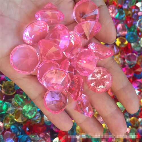 20MM Faux Diamond Jewels Treasure Chest Pirate Acrylic Cryst