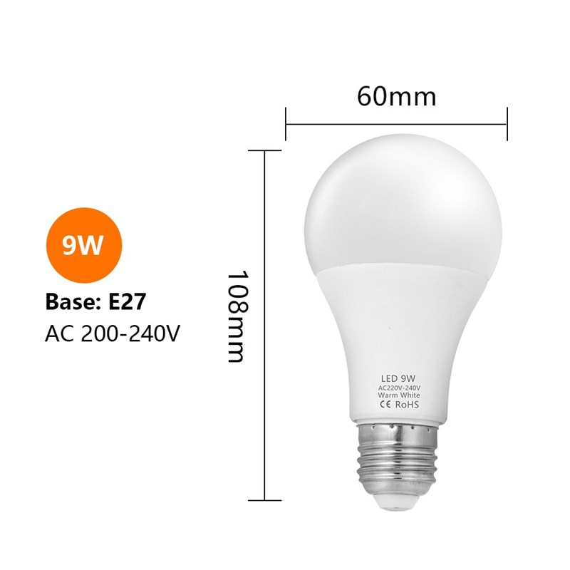 Led Bulb E27 3W 6W 9W 12W 15W 18W Led Lamp 220v 240v E14 Led