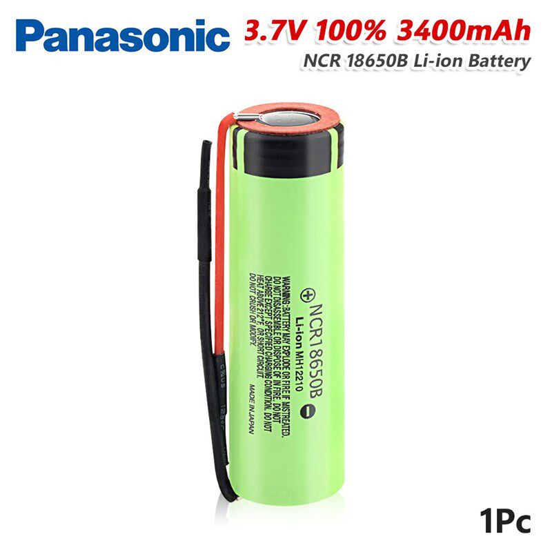 Panasonic 5 s 3.7v 18650 Battery 3400mah NCR 18650B lithium