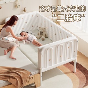 铁艺拼接床婴儿床边床加宽大人单人床定制加高护栏升降铁架儿童床