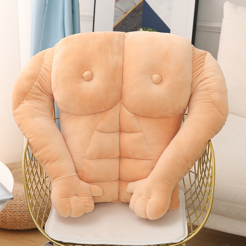 猛男抱枕大肌肉男朋友公仔玩偶陪睡娃娃女生睡觉八块腹肌创意礼物