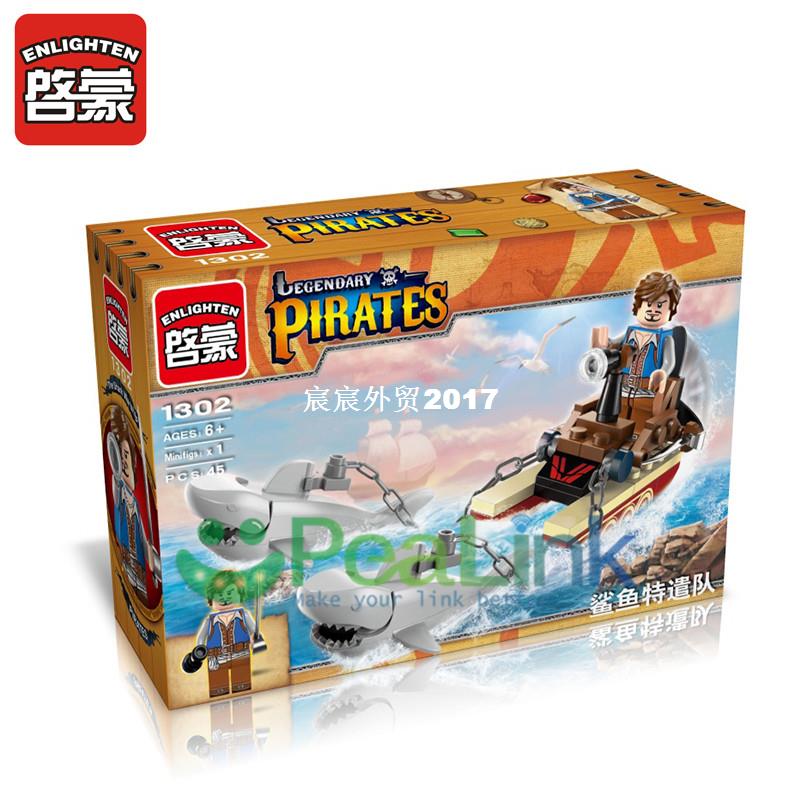 Enlightee 1302 Pirates series sharks contiMngnntibu lding bl 基础建材 隔音棉 原图主图