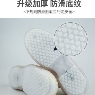 糖果色高筒耐磨防滑防水鞋 雨天户外便携雨靴套 套成人加厚儿童雨鞋