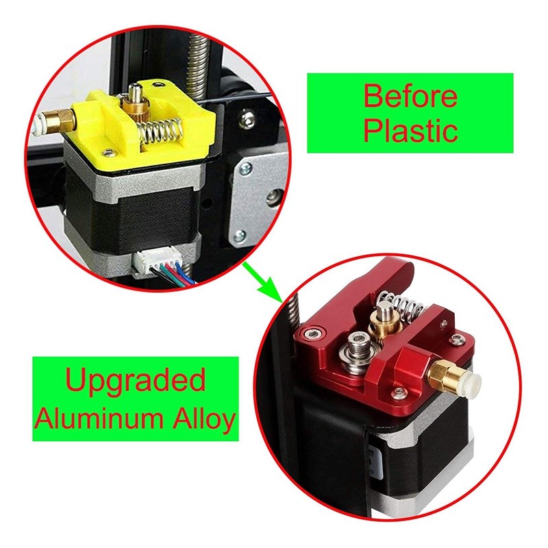 MK8 Extruder Upgrade Aluminum Extruder Drive Feed Kit for Cr