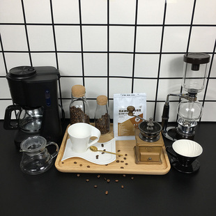 几何摆放 样板房间厨房餐厅摆件咖啡机虹吸壶托盘迷你组合橱柜意式
