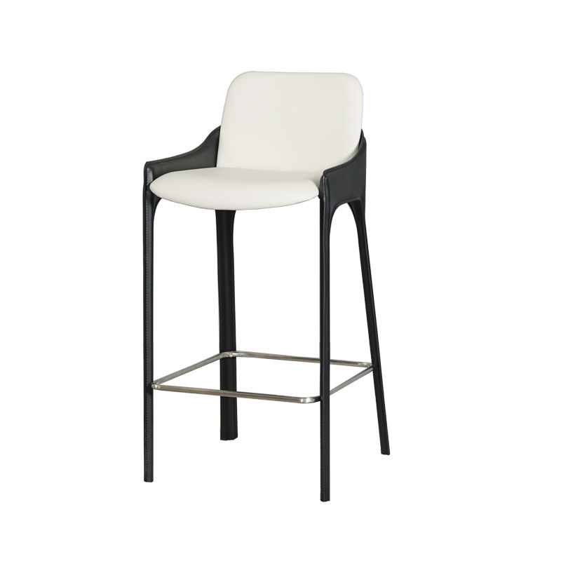 灰梵  高脚椅子家用靠背椅马鞍皮吧椅酒吧吧台椅前台高脚凳,住宅家具,家用高脚椅,淘宝优惠券,粉丝福利购,淘宝优惠卷