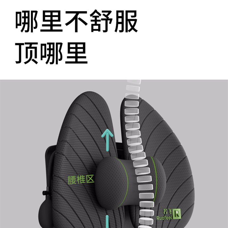 人体工学腰垫护腰靠垫办公室腰靠工位久坐神器靠背垫椅子座椅支撑,居家布艺,腰靠垫,淘宝优惠券,粉丝福利购,淘宝优惠卷