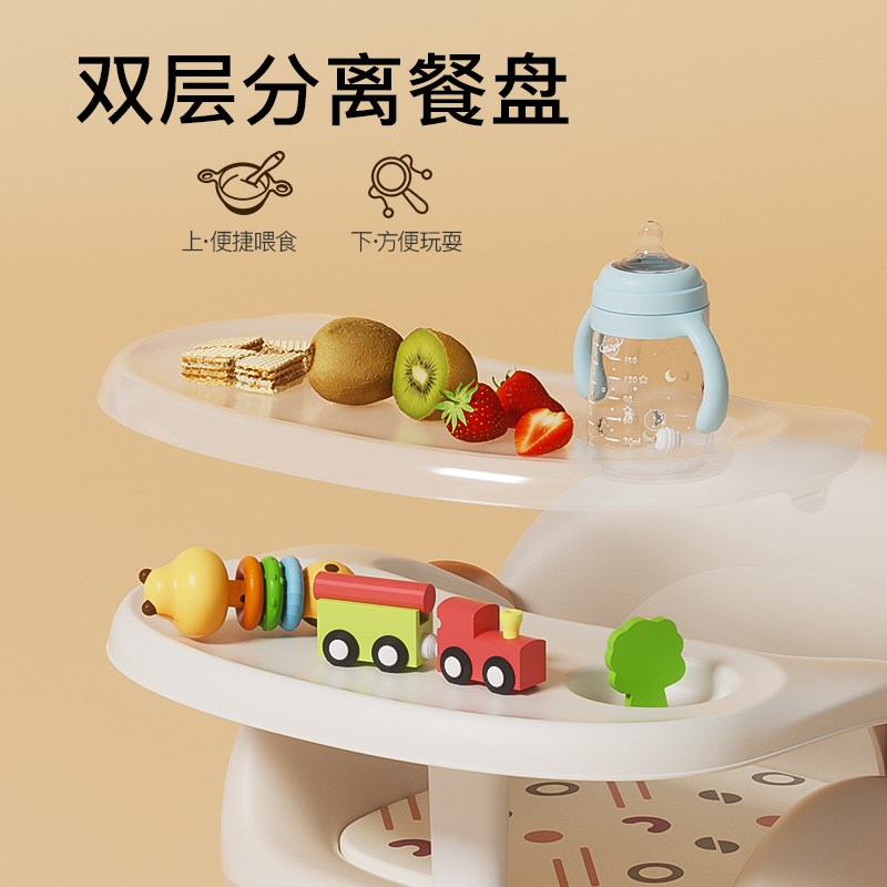 贝可亲宝宝餐椅吃饭桌凳子婴儿童椅子家用塑料靠背座椅叫叫小板凳