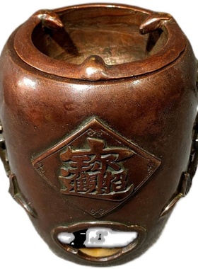 纯铜炭炉煮茶炉温酒炉风炉茶道A煮水木炭茶道煮茶器复古老式全铜