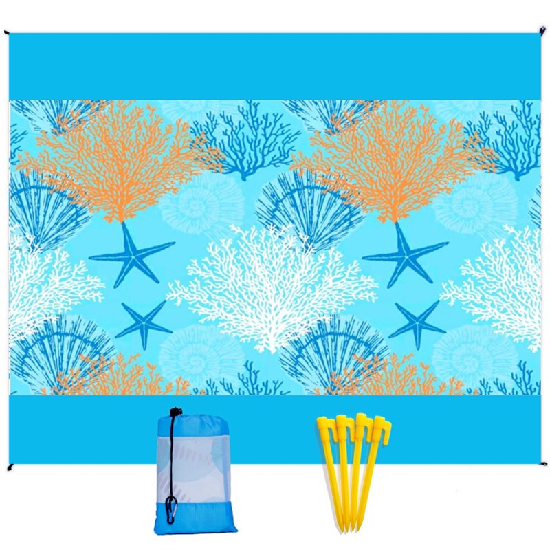 现货Beach Blanket 210*200cm不沾沙沙滩垫超大户外便携超轻野餐